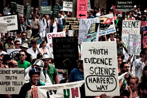Death of Evidence rally, Ottawa, July 10, 2012. Photo by Richard Webster.